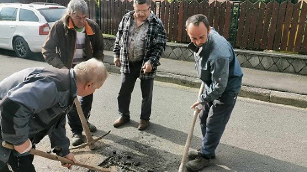 Oprava výtlkov na I. Záhumni Oprava výtlkov na I. Záhumni