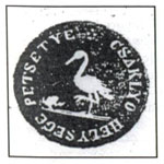 Odtlačok obecného pečatidla z 1. polovice 19. storočia